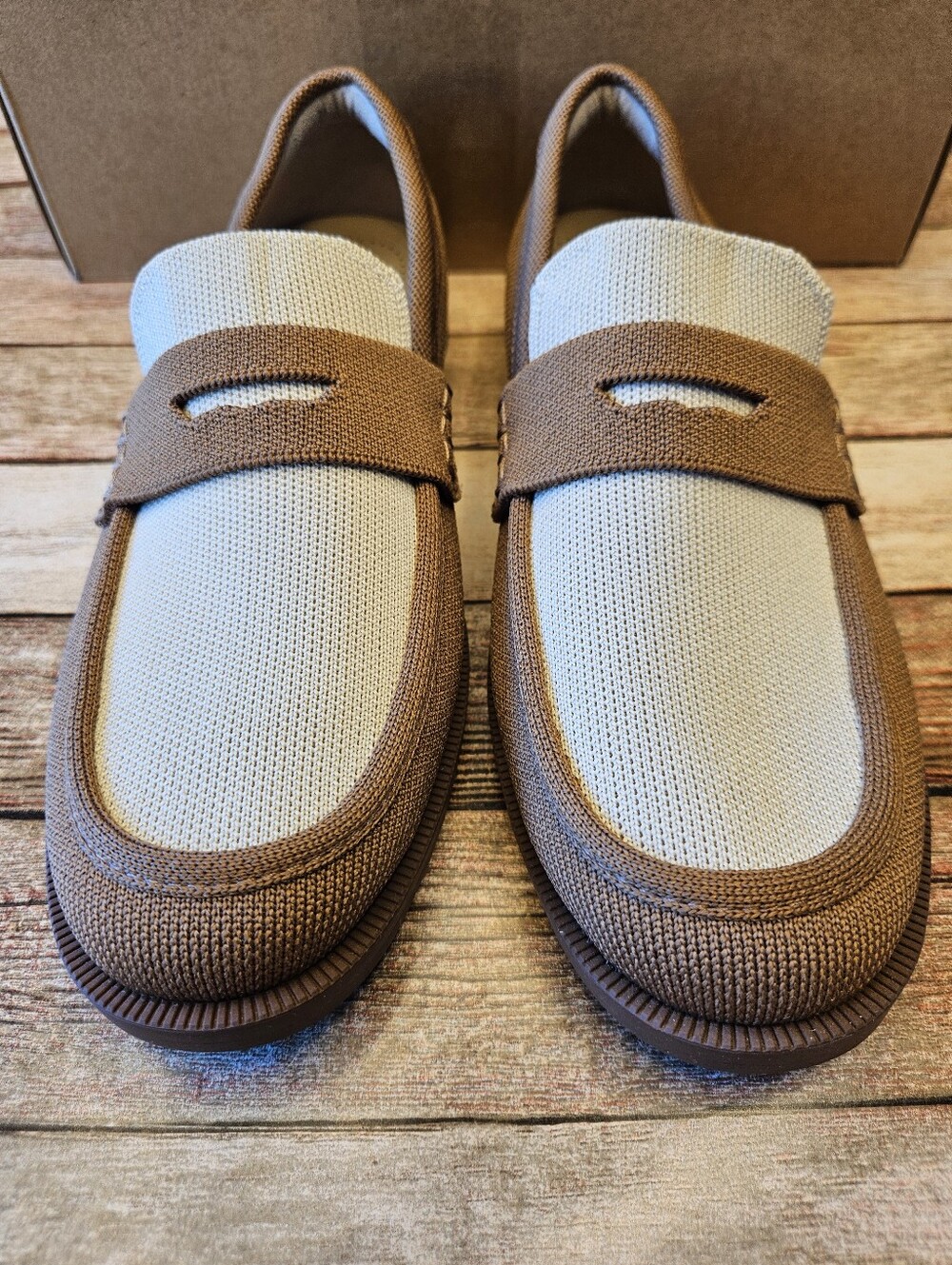 Rothy's The Penny Loafer shoes in the Cortado colorway. - Picture 4 of 9